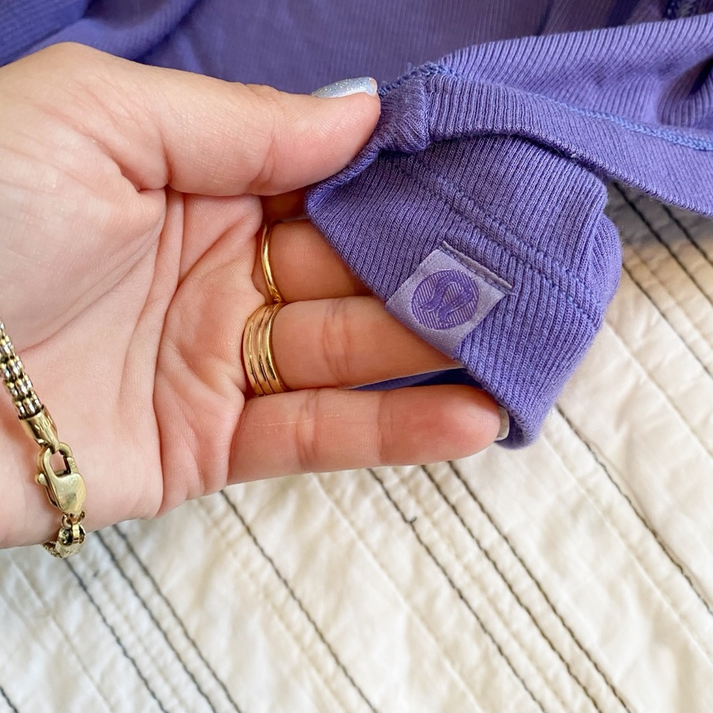 Lululemon Modal Wrap Romper 4" Skort Mini Dress Charged Indigo Purple size 4 - Picture 9 of 11